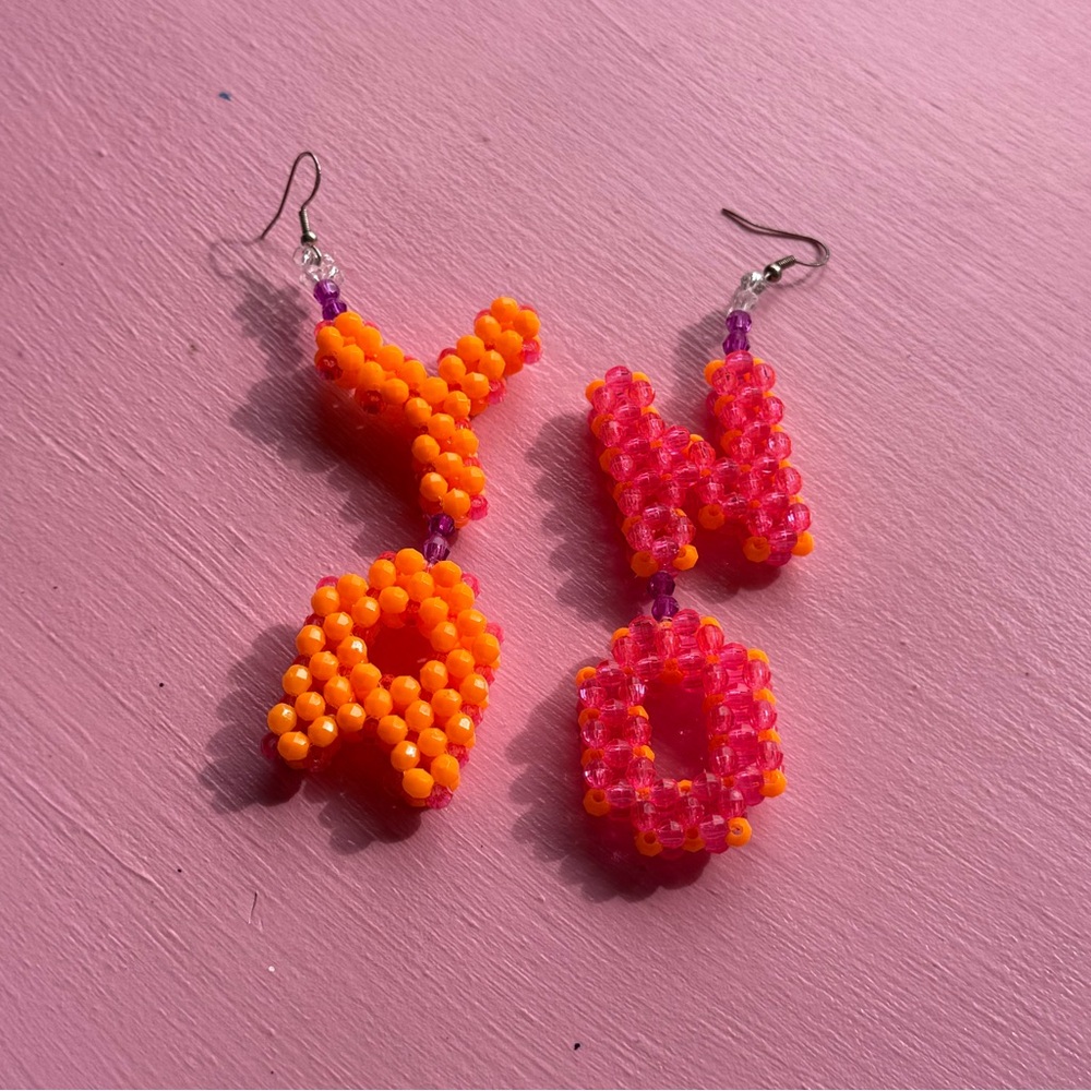 ✦ YA NO Beaded Statement Earrings ⋆